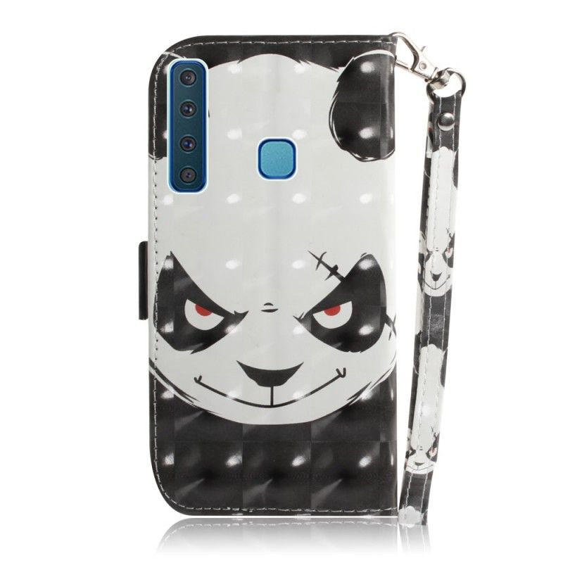 Flip Case Samsung Galaxy A9 Vihainen Panda Tangalla