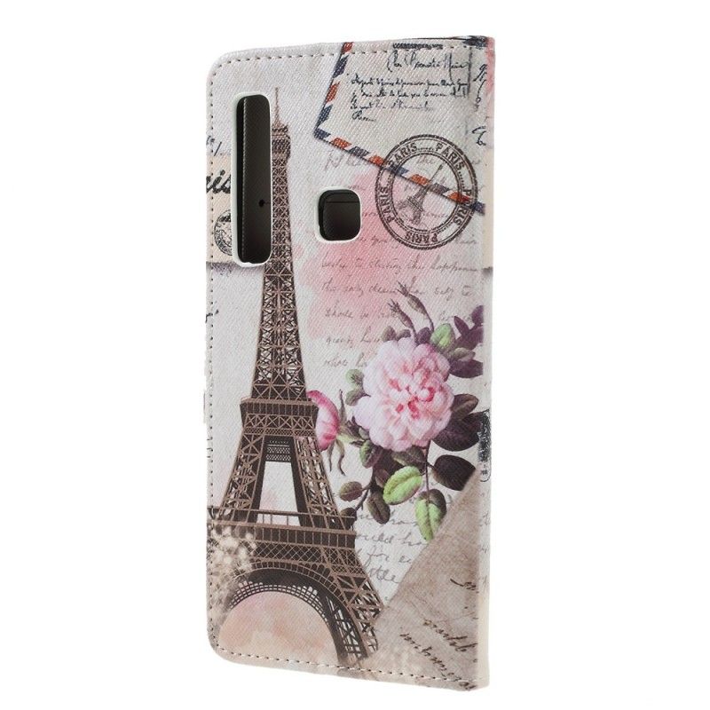 Kotelot Samsung Galaxy A9 Retro Eiffel-Torni