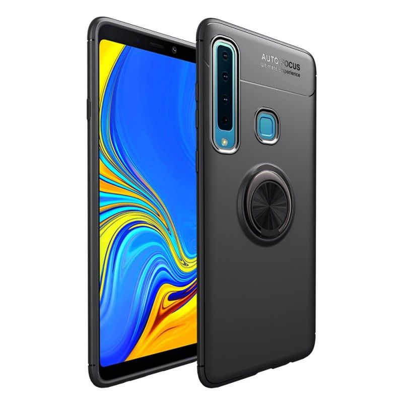 Kuori Samsung Galaxy A9 Punainen Musta Pyörivä Rengas