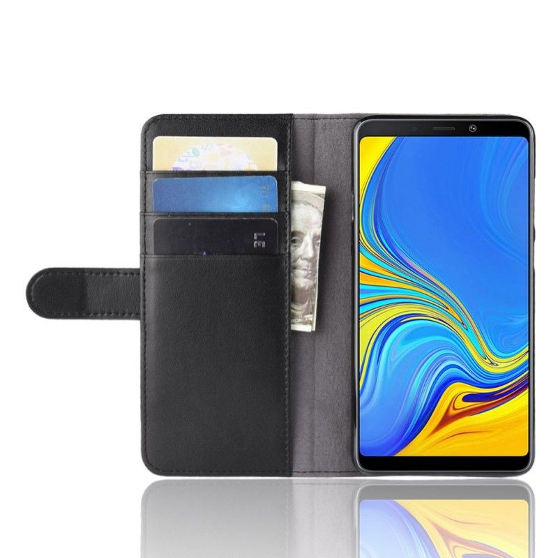 Nahkakotelo Samsung Galaxy A9 Ruskea Puhelinkuoret Halkaistu Nahka