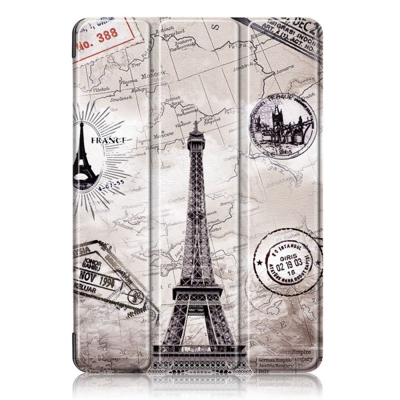 Älykotelo iPad Air 10.9" (2020) Retro Eiffel-Torni