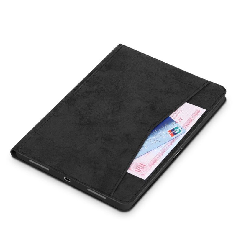 Case iPad Air 10.9" (2020) Harmaa Musta Puhelinkuoret Nahkaefektin Yrityskotelo