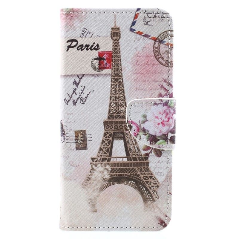 Flip Case Huawei Mate 10 Pro Retro Eiffel-Torni