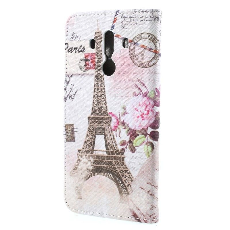 Flip Case Huawei Mate 10 Pro Retro Eiffel-Torni