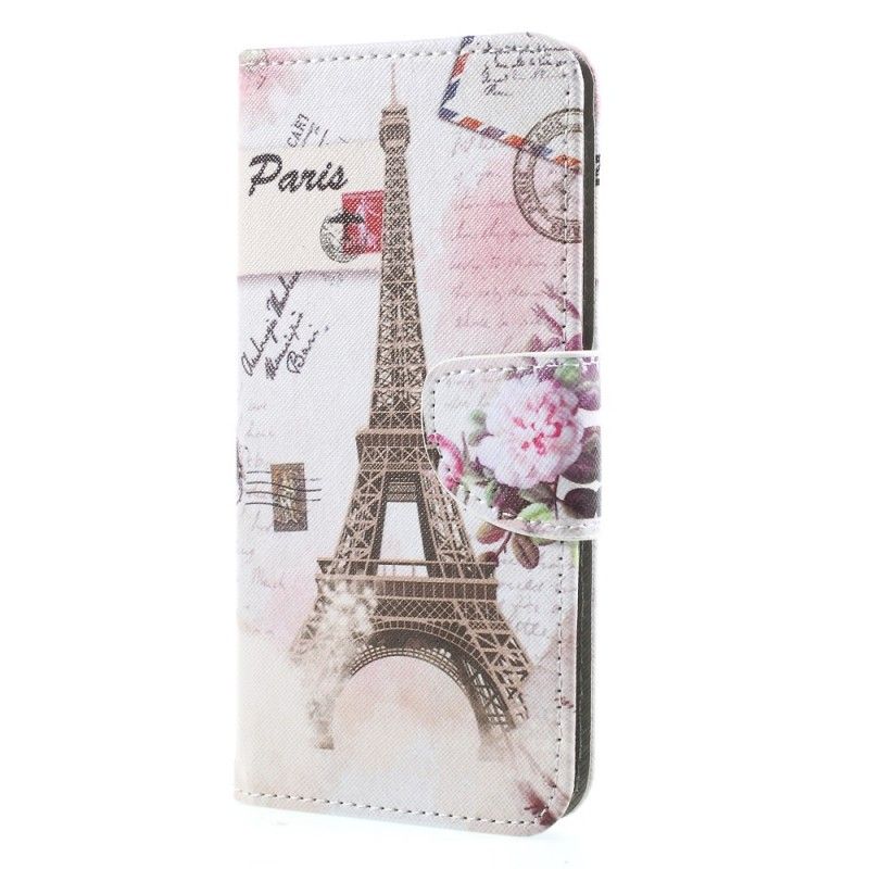 Flip Case Huawei Mate 10 Pro Retro Eiffel-Torni