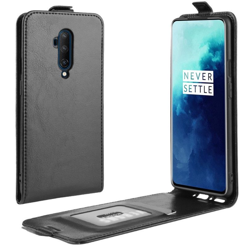 Flip Case OnePlus 7T Pro Valkoinen Musta Taitettava