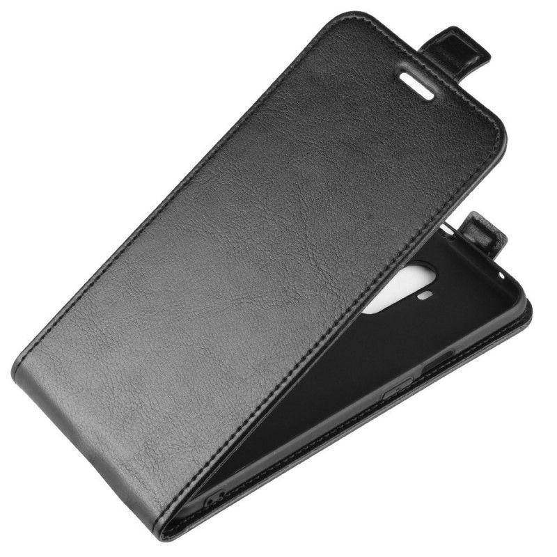 Flip Case OnePlus 7T Pro Valkoinen Musta Taitettava