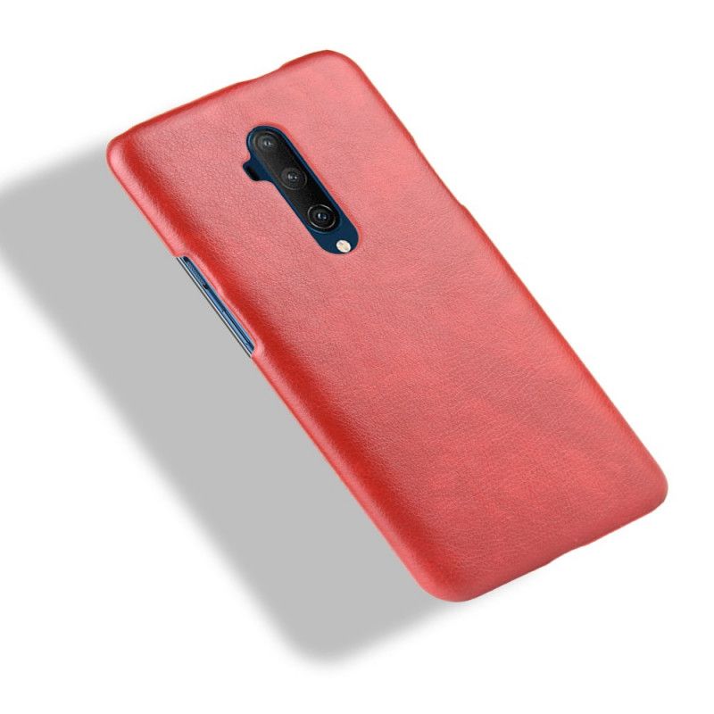 Kuori OnePlus 7T Pro Harmaa Musta Litsi Nahkaa