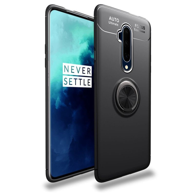 Kuori OnePlus 7T Pro Punainen Musta Pyörivä Rengas Suojakuori