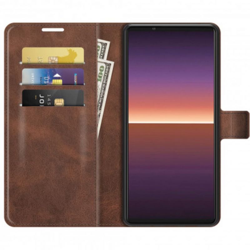 Flip Kotelot Sony Xperia 1 Iii Slim Extreme Leather Effect