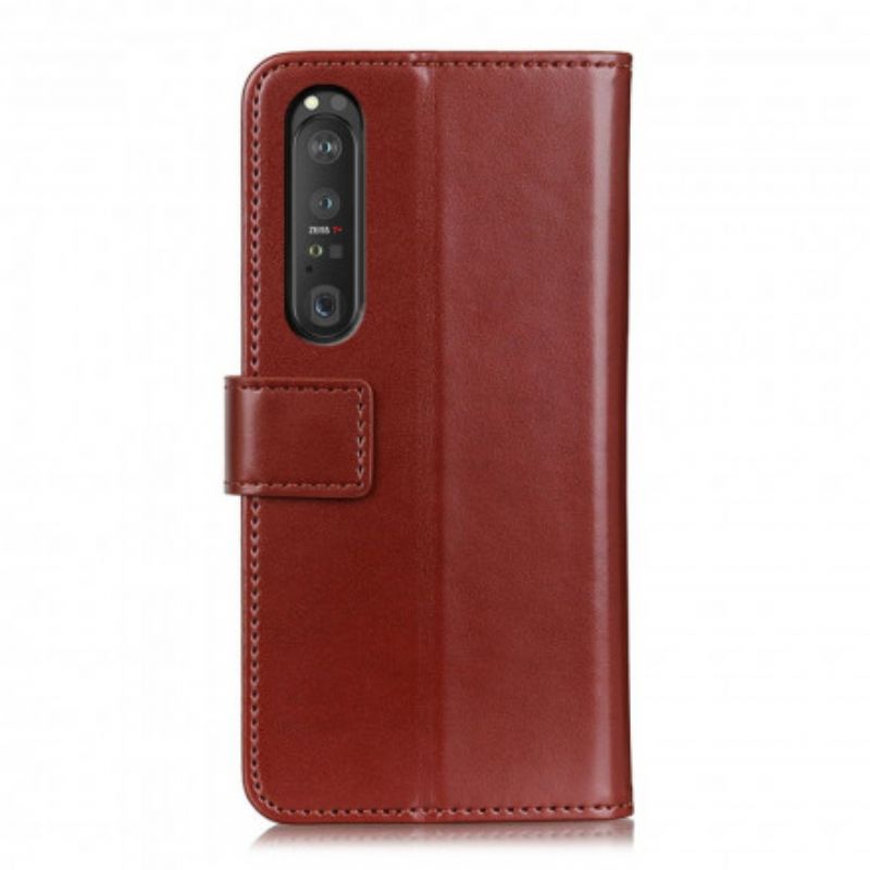 Flip Kotelot Sony Xperia 1 Iii Tricolor Leather Effect