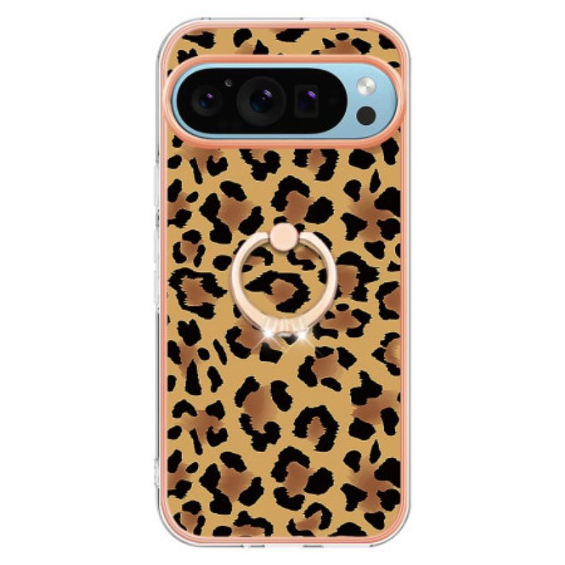 Puhelinkuoret Google Pixel 9 Leopardprinttisormusteline