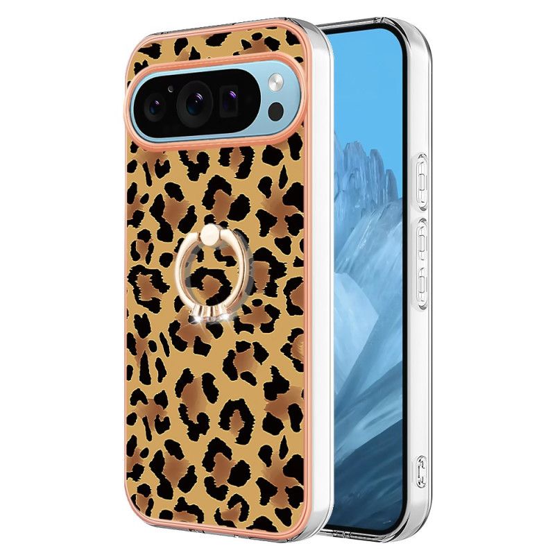 Puhelinkuoret Google Pixel 9 Leopardprinttisormusteline