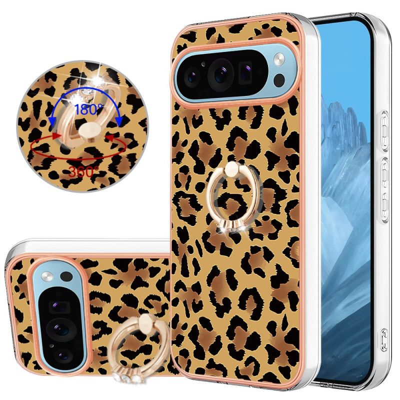 Puhelinkuoret Google Pixel 9 Leopardprinttisormusteline