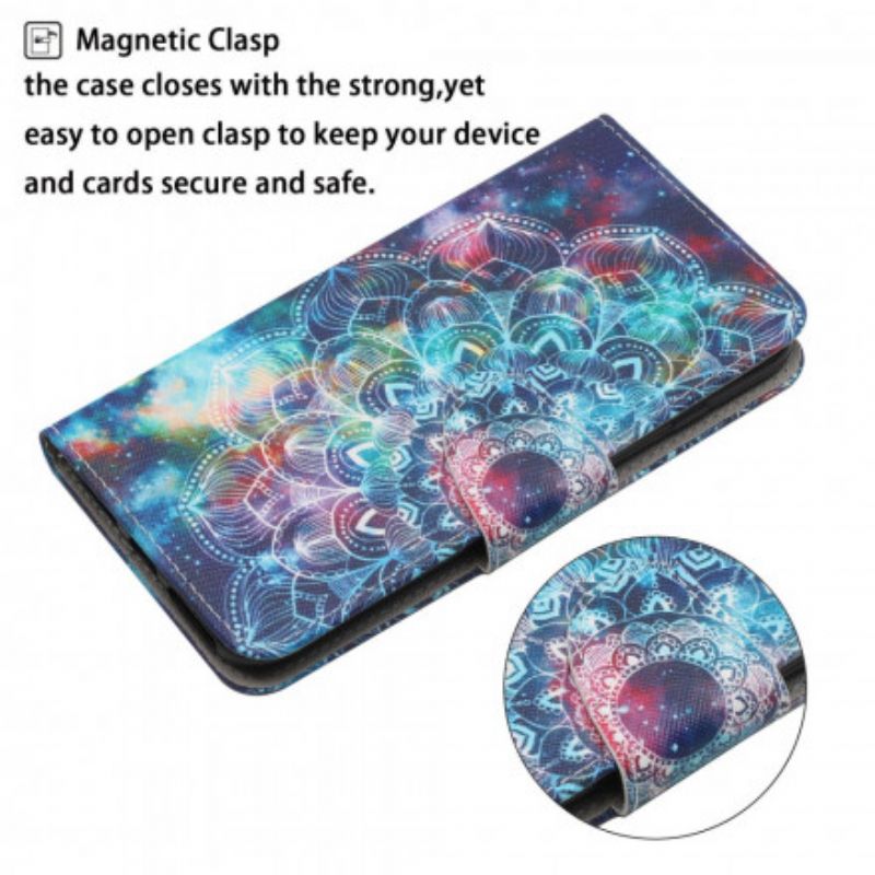 Flip Kotelot Xiaomi Mi 11t / 11t Pro Flashy Half Strappy Mandala