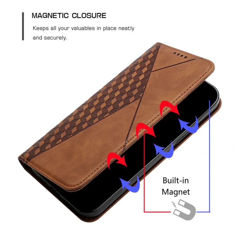 Flip Kotelot Xiaomi Mi 11t / 11t Pro Geo Leather Effect Suojakuori