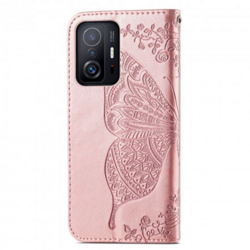 Flip Kotelot Xiaomi Mi 11t / 11t Pro Half Butterflies