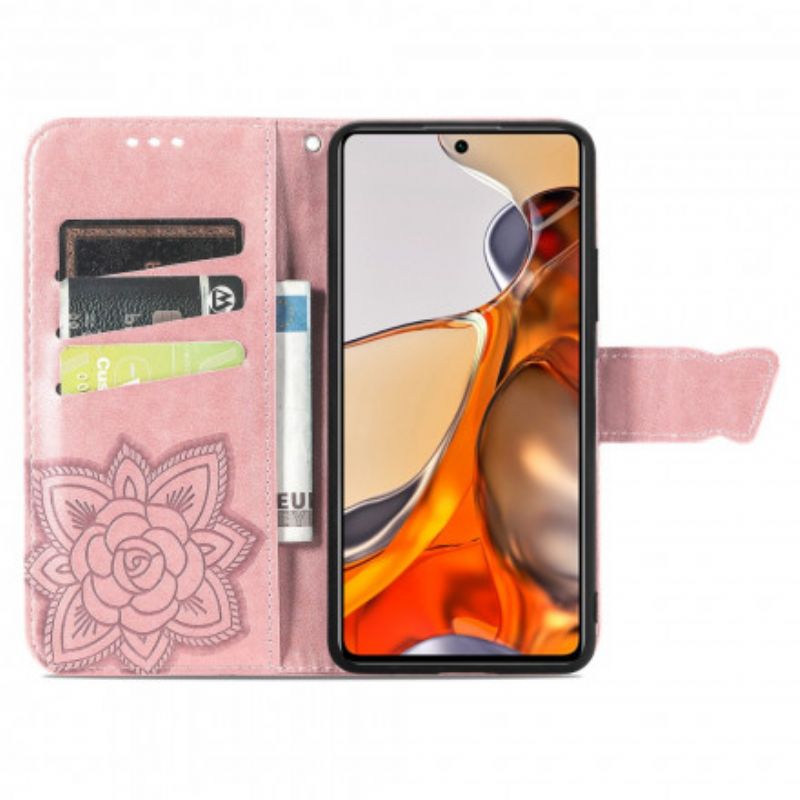 Flip Kotelot Xiaomi Mi 11t / 11t Pro Half Butterflies