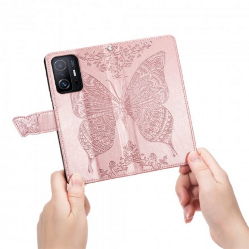 Flip Kotelot Xiaomi Mi 11t / 11t Pro Half Butterflies