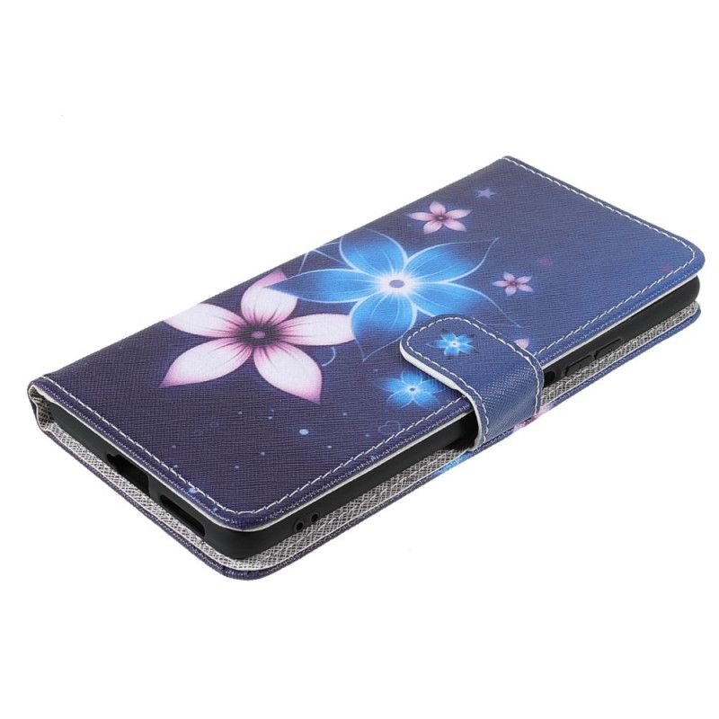 Flip Kotelot Xiaomi Mi 11t / 11t Pro Lunar Flowers Hihnalla Suojakuori