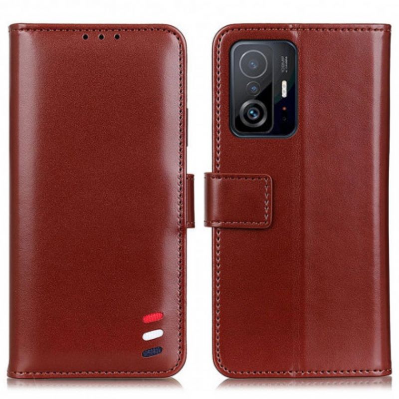 Flip Kotelot Xiaomi Mi 11t / 11t Pro Tricolor Leather Effect Suojakuori