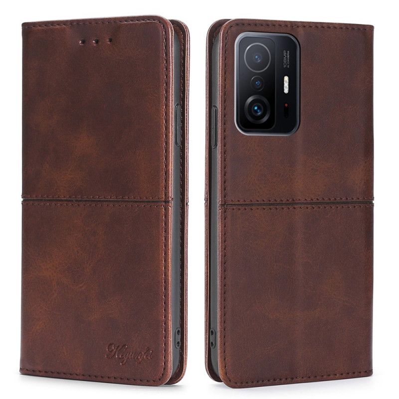 Nahkakuori Flip Kotelot Xiaomi Mi 11t / 11t Pro Puhelinkuoret Style Leather Couture