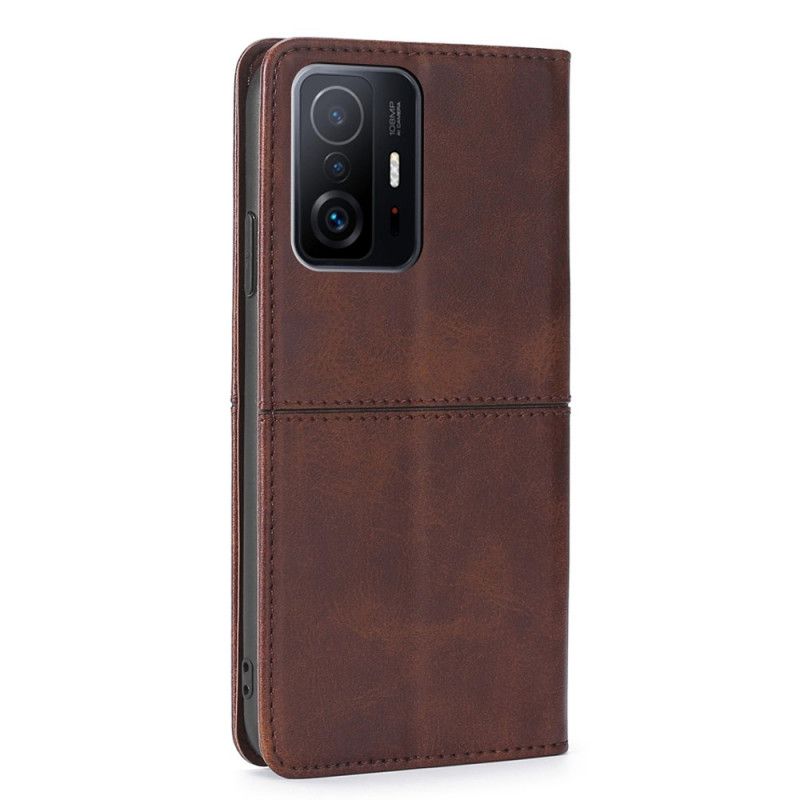 Nahkakuori Flip Kotelot Xiaomi Mi 11t / 11t Pro Puhelinkuoret Style Leather Couture