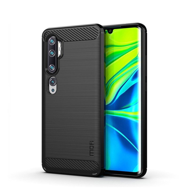 Case Kuoret Xiaomi Mi Note 10 / 10 Pro Harmaa Musta Puhelinkuoret Mofi Harjattu Hiilikuitu