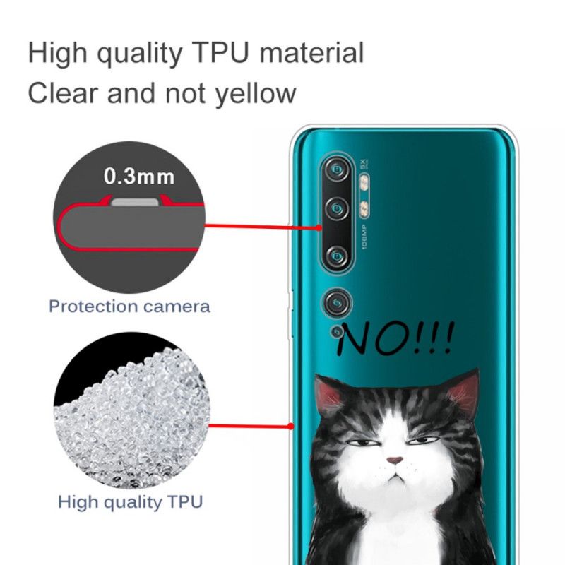 Case Kuoret Xiaomi Mi Note 10 / 10 Pro Puhelinkuoret Kissa. Joka Sanoo Ei