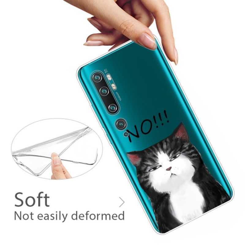 Case Kuoret Xiaomi Mi Note 10 / 10 Pro Puhelinkuoret Kissa. Joka Sanoo Ei