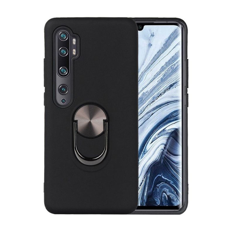 Case Kuoret Xiaomi Mi Note 10 / 10 Pro Punainen Musta Puhelinkuoret Irrotettava Tukirenkaalla