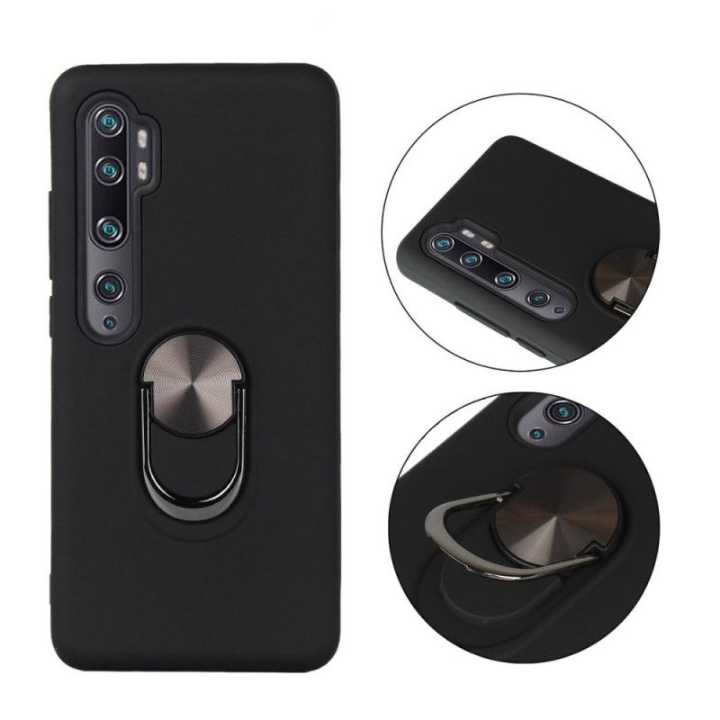 Case Kuoret Xiaomi Mi Note 10 / 10 Pro Punainen Musta Puhelinkuoret Irrotettava Tukirenkaalla