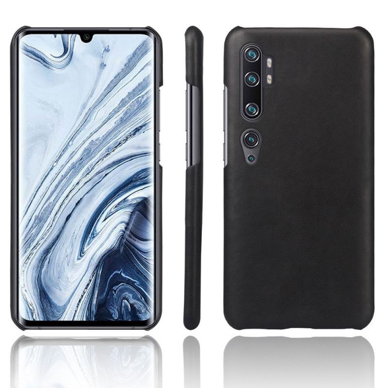 Case Kuoret Xiaomi Mi Note 10 / 10 Pro Ruskea Oranssi Puhelinkuoret Ksq Nahkaefekti