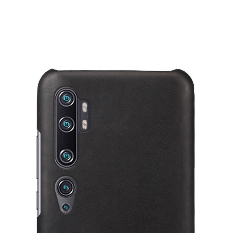 Case Kuoret Xiaomi Mi Note 10 / 10 Pro Ruskea Oranssi Puhelinkuoret Ksq Nahkaefekti