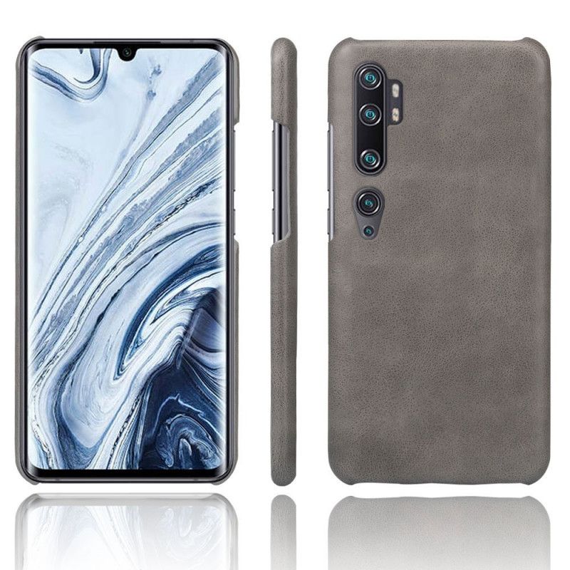 Case Kuoret Xiaomi Mi Note 10 / 10 Pro Ruskea Oranssi Puhelinkuoret Ksq Nahkaefekti