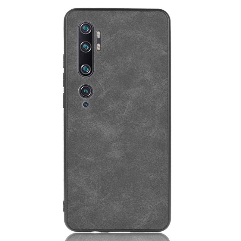 Case Kuoret Xiaomi Mi Note 10 / 10 Pro Tummansininen Musta Puhelinkuoret Vintage-Tyylinen Nahkaefekti