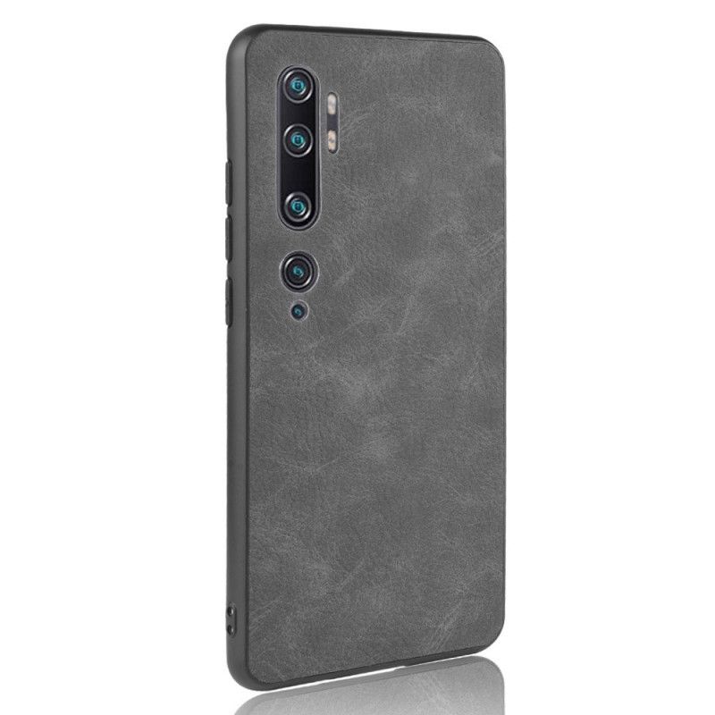 Case Kuoret Xiaomi Mi Note 10 / 10 Pro Tummansininen Musta Puhelinkuoret Vintage-Tyylinen Nahkaefekti