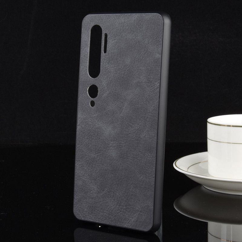 Case Kuoret Xiaomi Mi Note 10 / 10 Pro Tummansininen Musta Puhelinkuoret Vintage-Tyylinen Nahkaefekti