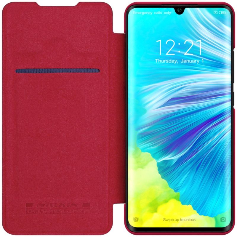 Flip Kotelot Xiaomi Mi Note 10 / 10 Pro Punainen Nillkin Qin -Sarja