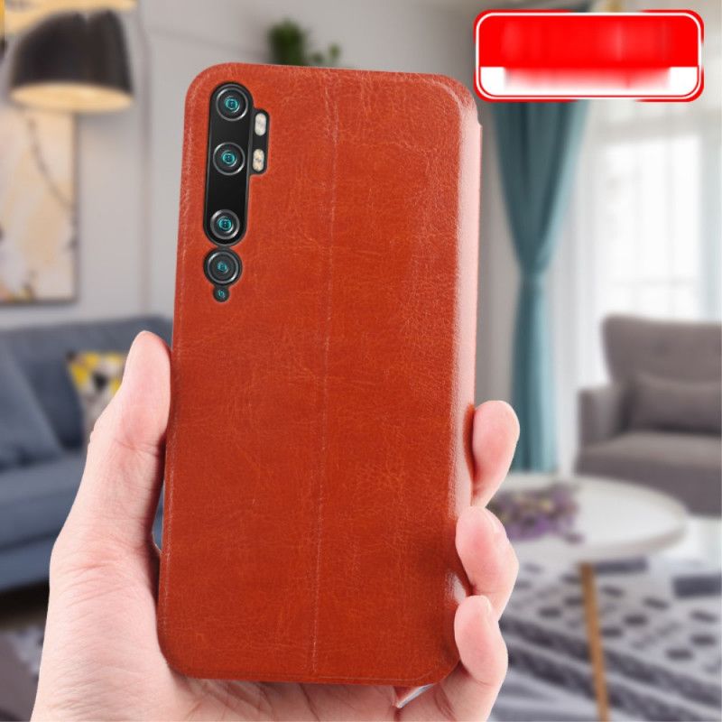 Flip Kotelot Xiaomi Mi Note 10 / 10 Pro Vaaleansininen Musta Puhelinkuoret Vintage Mofi