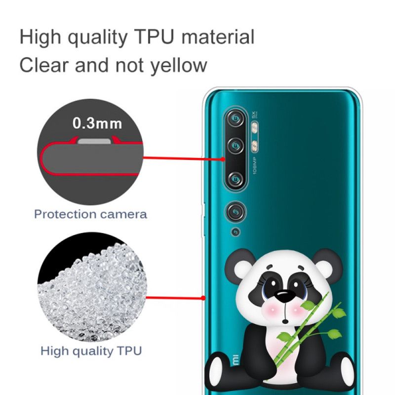 Kuori Xiaomi Mi Note 10 / 10 Pro Läpinäkyvä Surullinen Panda Suojakuori