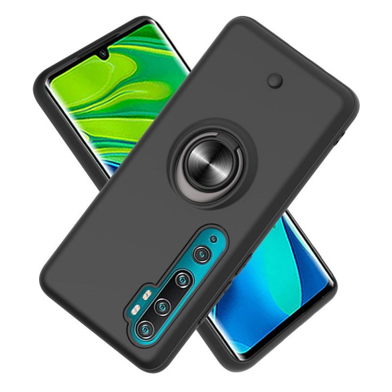 Kuori Xiaomi Mi Note 10 / 10 Pro Punainen Musta Irrotettava Renkaalla