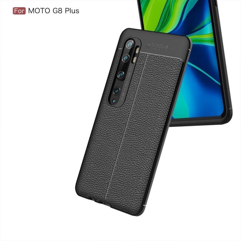 Kuori Xiaomi Mi Note 10 / 10 Pro Punainen Musta Kaksilinjainen Litsi Nahkainen Vaikutus