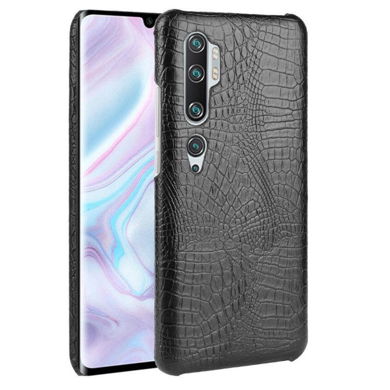 Kuori Xiaomi Mi Note 10 / 10 Pro Valkoinen Musta Krokotiilin Ihon Tyyli