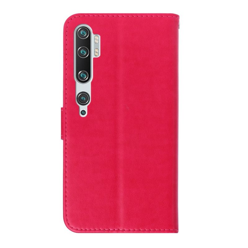 Suojakuori Xiaomi Mi Note 10 / 10 Pro Syaani Magenta Perhonen Viehätys