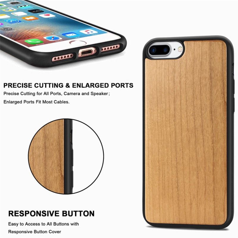 Kuori iPhone 6 / 6S Plus Beige Luonnonpuu