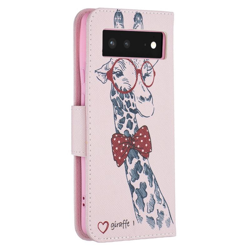 Flip Kotelot Google Pixel 6 Brainy Giraffe