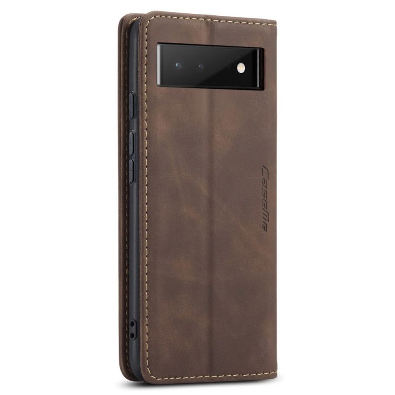 Flip Kotelot Google Pixel 6 Caseme Faux Leather Suojakuori