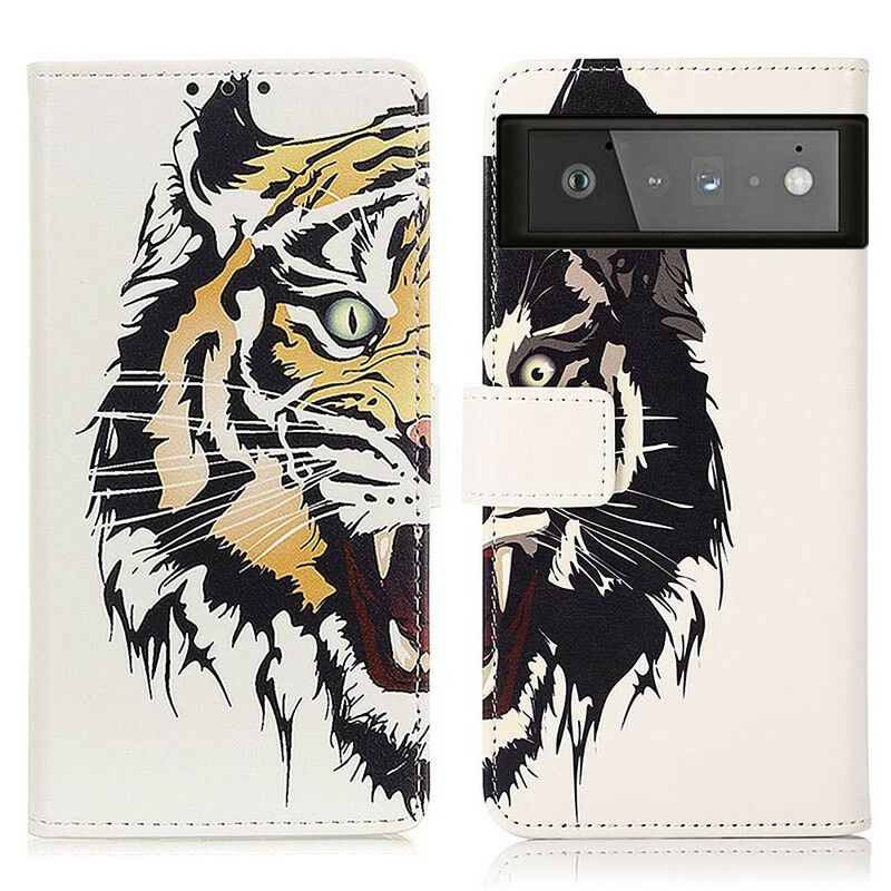 Flip Kotelot Google Pixel 6 Fierce Tiger