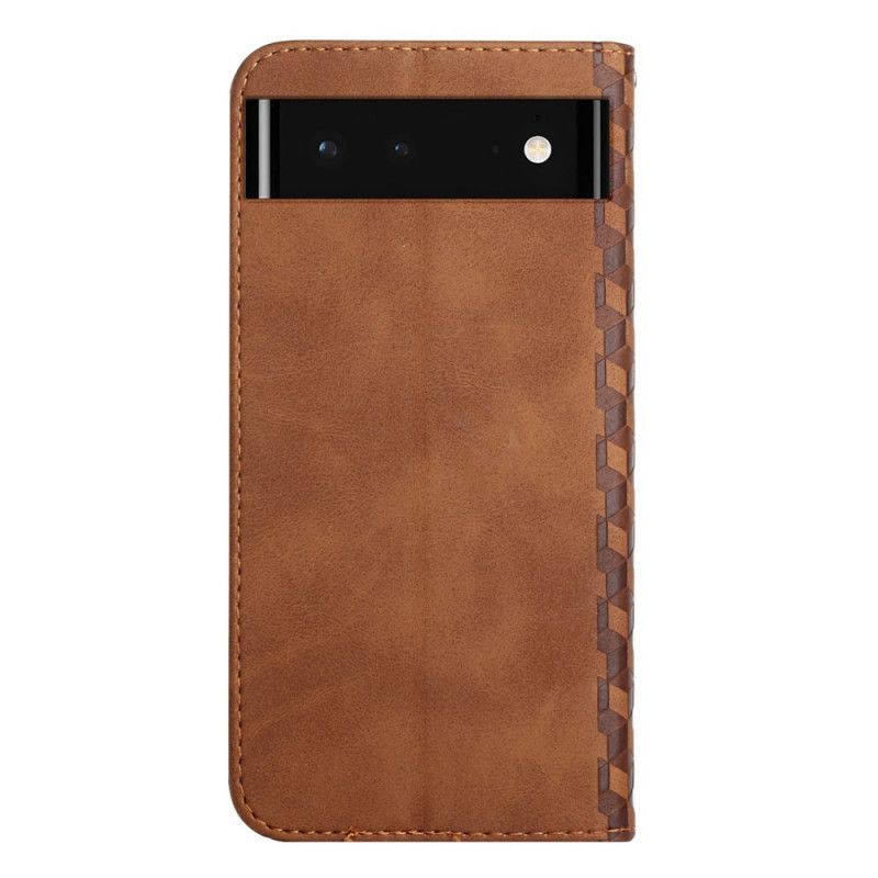 Flip Kotelot Google Pixel 6 Geo Leather Effect Suojakuori